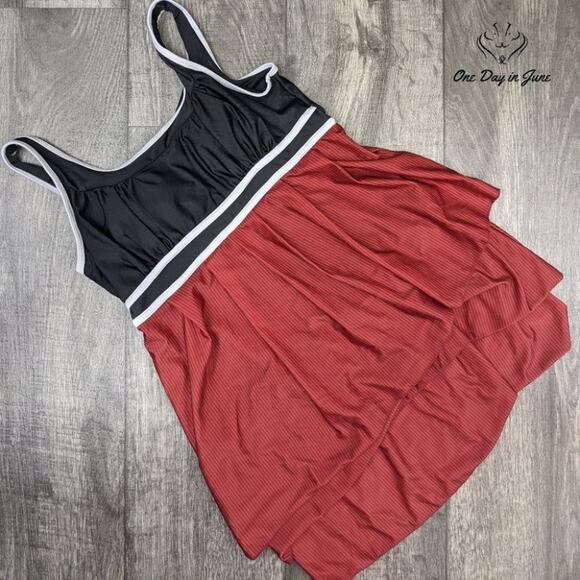 Charmleaks Layered Mesh Tankini Top Size M - Picture 1 of 2